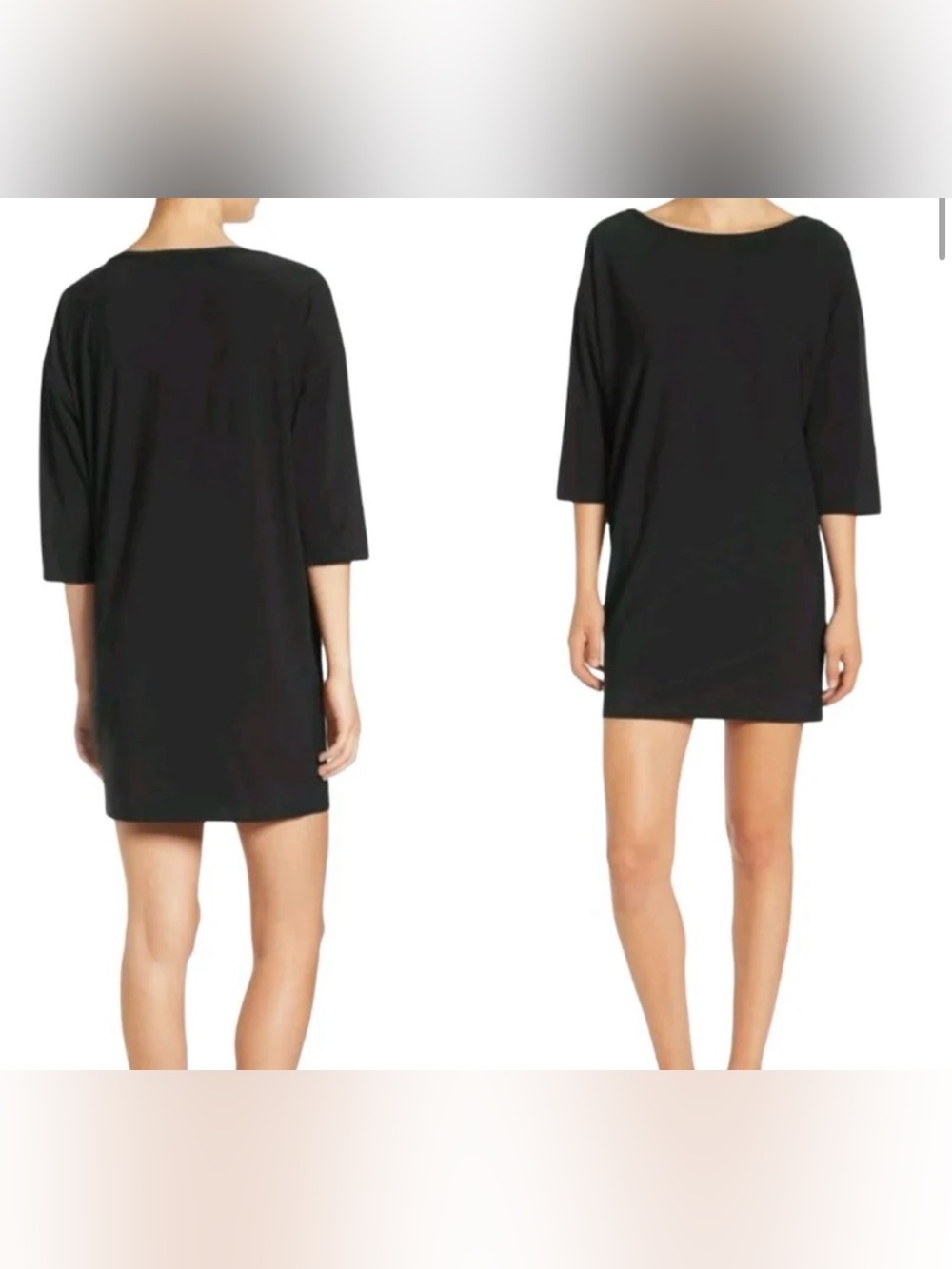 Leith - Classic Black Shift Dress